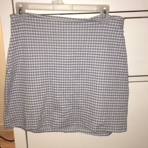 Mini pacsun baby blue gingham skirt